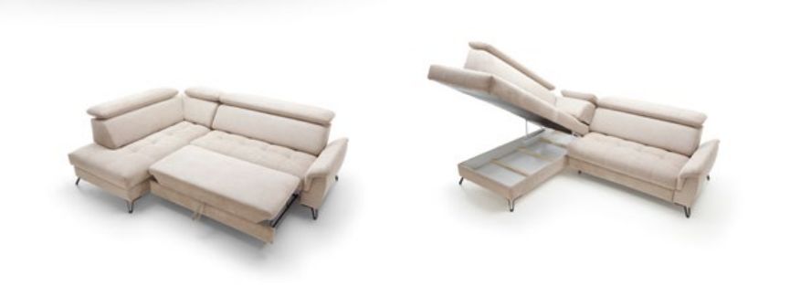 Narożnik regulowana głębokość siedzisk funkcja spania LOTOS 2 4