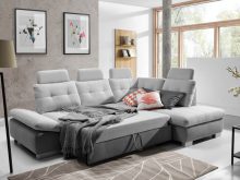 Narożnik z przesuwnymi oparciami z funkcją spania