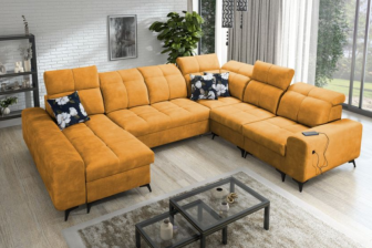 Narożnik rozkładany w kształcie litery U