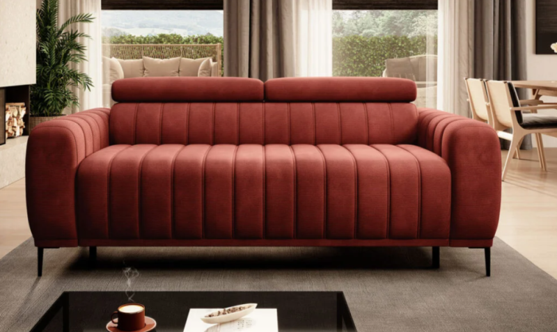 Nowoczesna sofa do spania zregulowanym oparciem