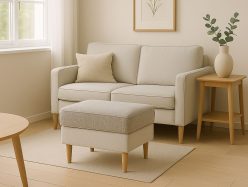 Ładna pufa do sofy narożnej