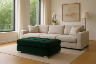 Pufa do sofy lub rogówki