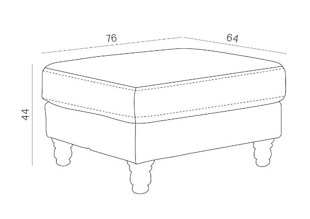 Pufa w stylu klasycznym VERSACE 1