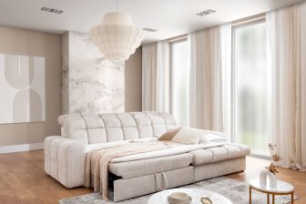 Rogówka narożna prawa z systemem rozkładania typu delfin