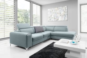 Nowoczesny narożnik w kształcie L do salonu