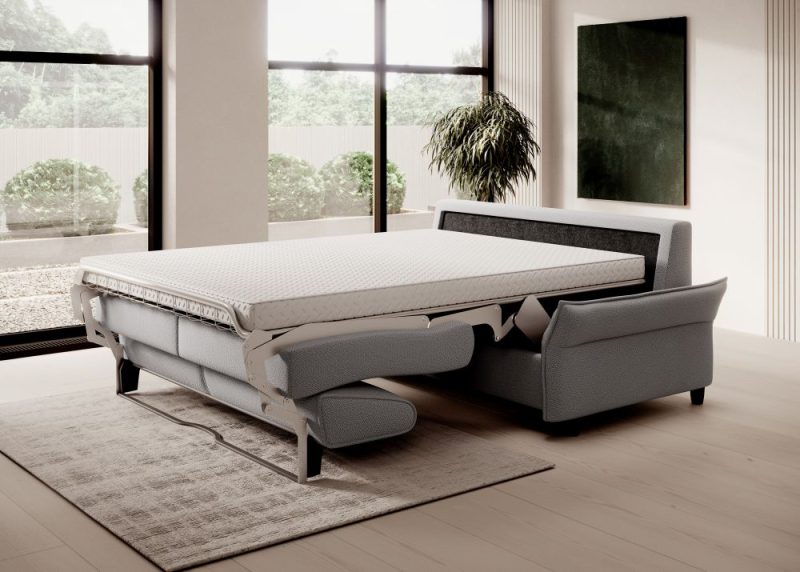 Sofa rozkładana z funkcją spania system włoski