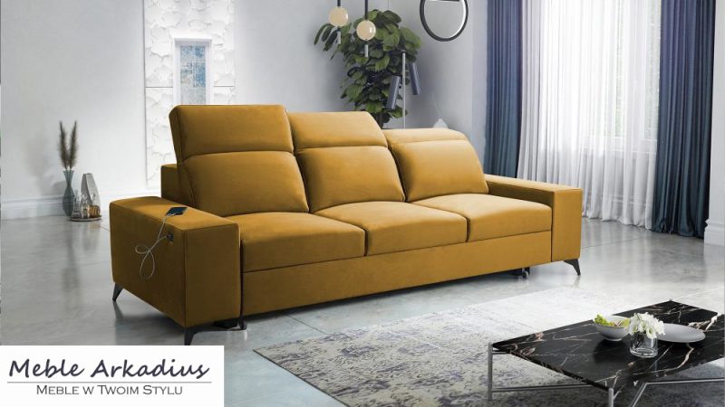 Sofa rozkładana z funkcją spania codziennego