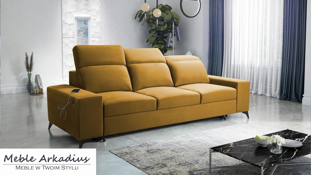 Sofa rozkładana z funkcją spania codziennego