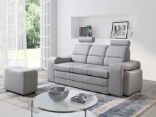 Sofa z funkcją spania i łatwym systemem rozkładania