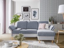 Kanapa narożna z funkcją spania w stylu skandynawskim