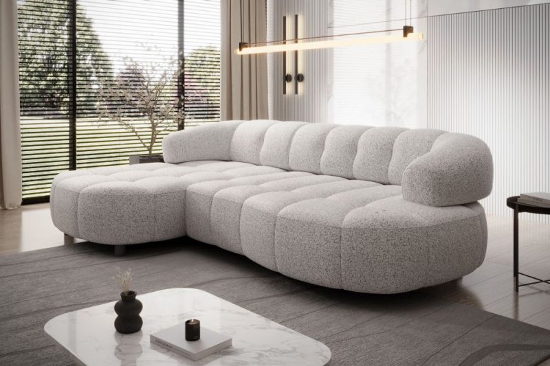 Kanapa narożna z funkcją spania z nowoczesnym designem