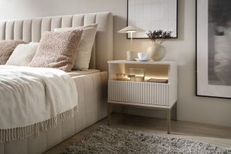 Kaszmirowa szafka nocna z podświetleniem