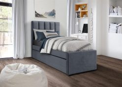 Łóżko dwuosobowe z wysuwanym dolnym materacem