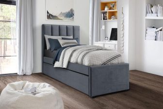 Łóżko dwuosobowe z wysuwanym dolnym materacem