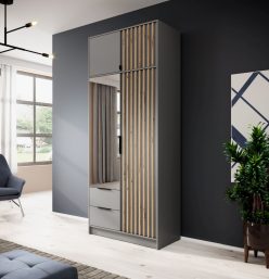 Szafa z lustrem z nadstawką