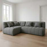 Szary wygodny narożnik do salonu