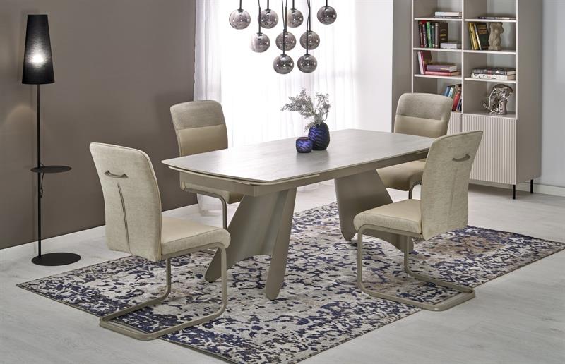 Stół rozkładany kaszmirowy trawertyn