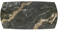 Niesamowity stół rozkładany z czarnego marmuru 180-260 cm FORUM 4