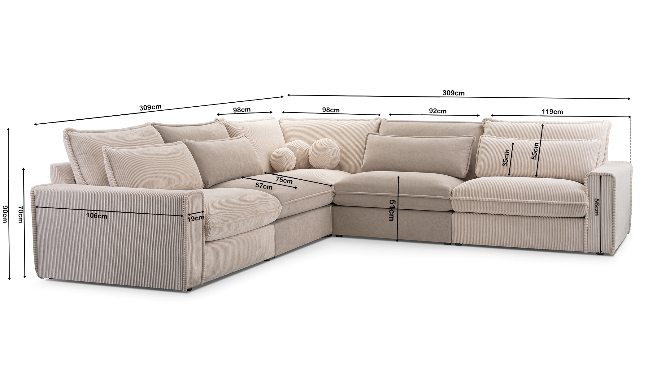 Bardzo sprężysta rogówka pod wymiar na piance HR SPRING 3