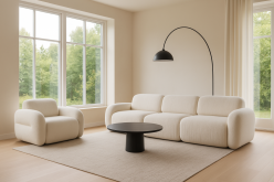 Beżowy fotel modułowy