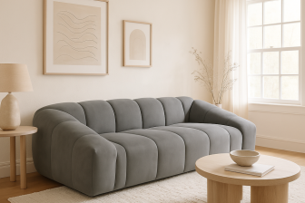 Szara kanapa salonowa