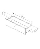 Mała komoda szufladowa dąb barista 88 cm VICTORIA 5