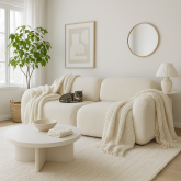 Mała sofa modułowa beżowa