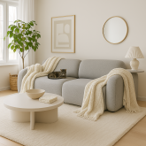 Mała sofa modułowa szara