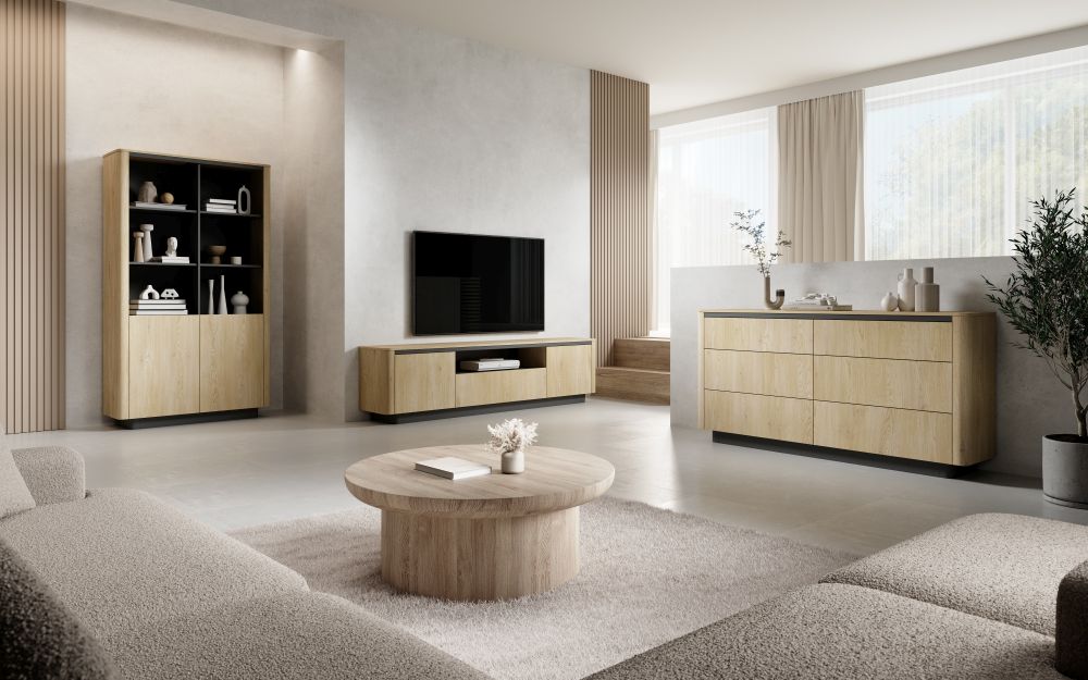 Modne meble dąb creomna