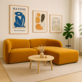 Musztardowy narożnik fala