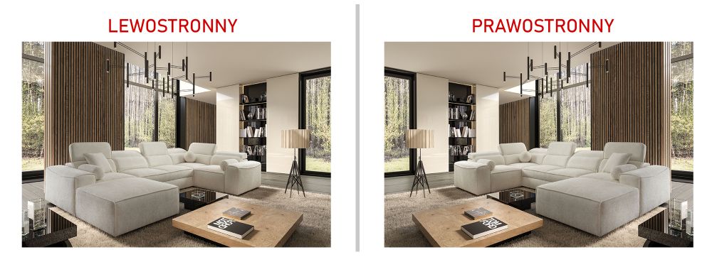 Narożnik U funkcją spania CHARLES 4 8