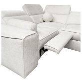 Narożnik U z podnóżkiem elektrycznym z funkcją spania CHARLES 4 6