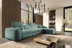 Luksusowa długa rogóka do salonu rozkładana