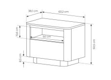 Szafka nocna dąb cremona TRENDY 3