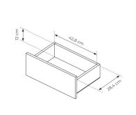 Szafka nocna dąb cremona TRENDY 4