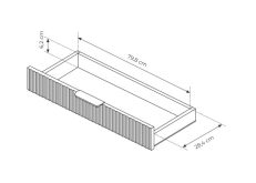 Beżowa toaletka z zaokrąglonymi rogami MOCCA 4