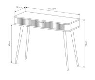 Beżowa toaletka z zaokrąglonymi rogami MOCCA 5