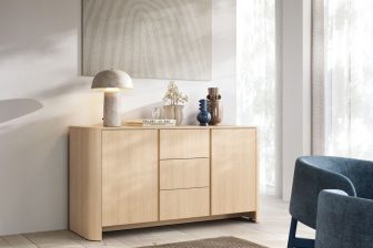 Dąb vicenza obła komoda szafki i szuflady