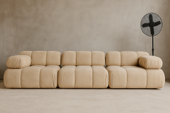 Beżowa duża sofa do siedzenia