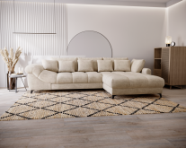 Duży narożnik salonowy z funkcją spania