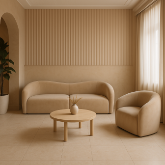 Wypoczynkowy fotel i sofa do salonu