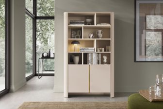 Kaszmir regał obły z szafkami BALO