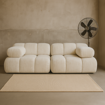 Modułowa sofa do siedzenia beżowa