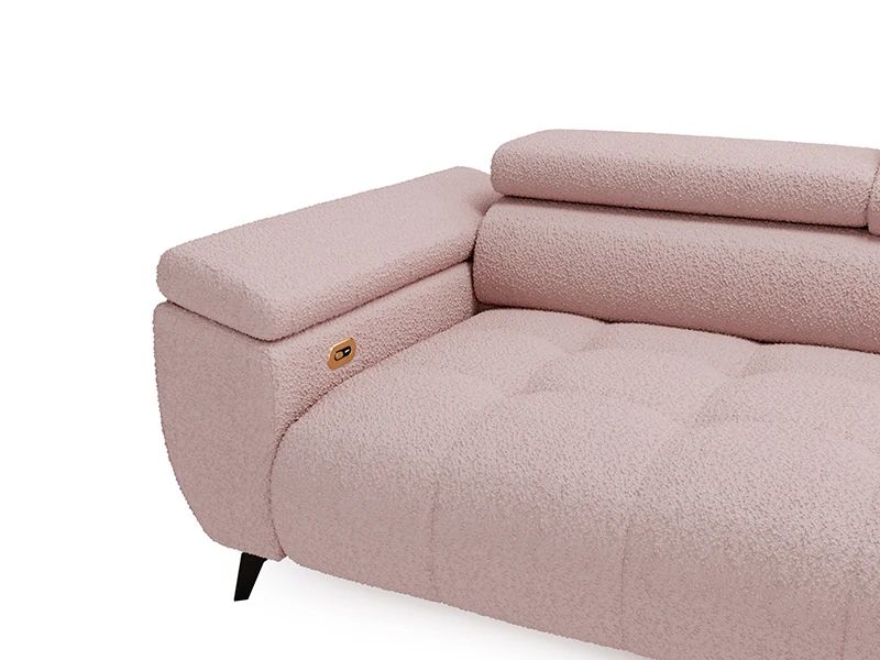 Duży narożnik z elektrycznie wysuwanym siedziskiem BUENO 1