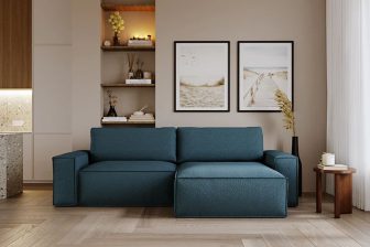 Narożnik do salonu z dużą szerokością spania