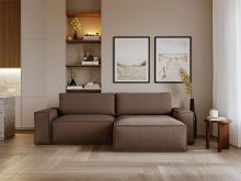 Modny narożnik do salonu z dużą powierzchnią spania