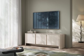 Obła kaszmirowa szafka RTV 168 cm BALO