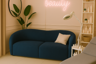 Piękna sofa fala nierozkładana