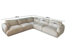 Sofa rogowa modułowa CHANTAL LUX 5