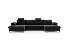 Sofa rogowa w kształcie U z funkcją spania CALDO 2